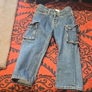 Old Navy Men's Relaxed Blue Cargo Jeans